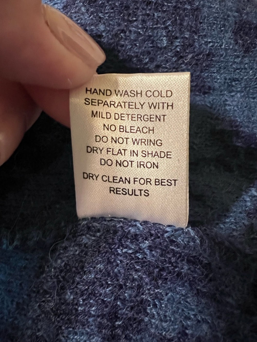 Novica 100% Baby Alpaca Romantic Nature in Indigo" Button Front Long Cardigan - Picture 8 of 10
